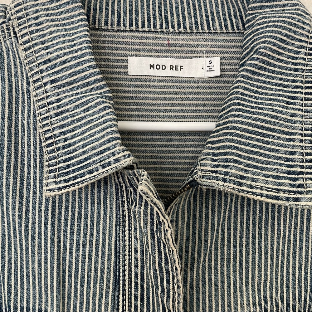 Mod Ref Striped Denim Jacket - image 7